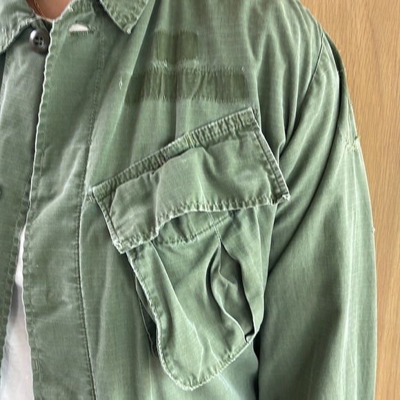 Vintage Ripstop Army Jacket Moss Size M/L - Picture 4 of 10